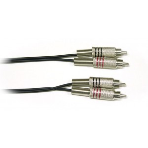 Шнур профессиональный 3 м (ШНУР СИГНАЛЬНЫЙ 2 RCA PLUG - 2 RCA PLUG)