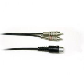 Шнур профессиональный 2 м (ШНУР СИГНАЛЬНЫЙ 2 RCA PLUG - 5 DIN POLE PLUG)